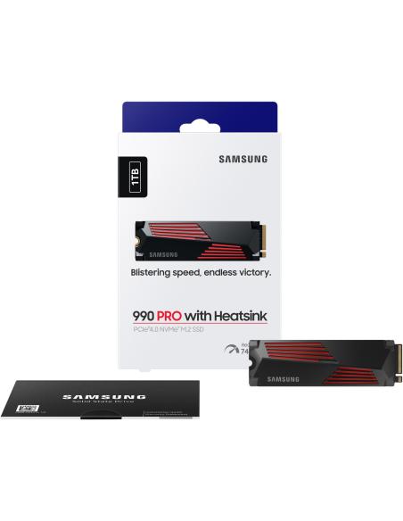 Samsung 990 Pro 1TB Disco SSD 7450MB/S NVMe PCIe 4.0 M.2 Gen4