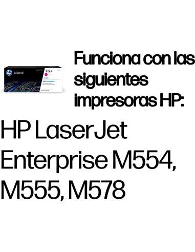 HP 212A W2123A LaserJet Tóner Magenta