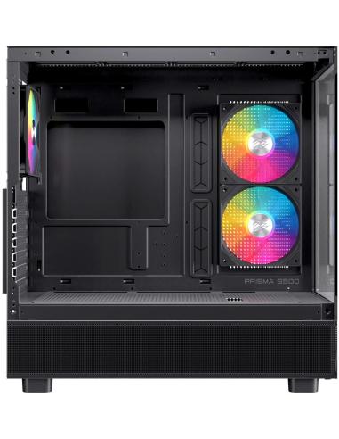 Einarex Prisma S500 Core RGB Black Midi Tower Cristal Templado USB 3.0 Negro