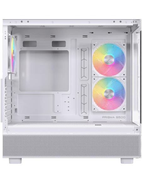 Einarex Prisma S500 Core RGB White Midi Tower Cristal Templado USB 3.0 Blanco