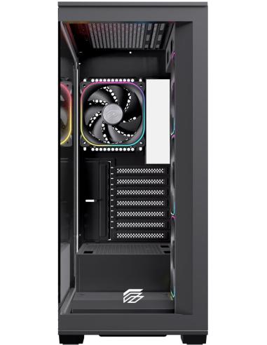 Einarex Prisma S700 Core RGB Black Midi Tower Cristal Templado USB 3.2 Negro