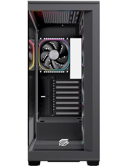 Einarex Prisma S700 Core RGB Black Midi Tower Cristal Templado USB 3.2 Negro