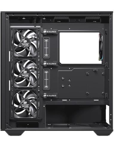 Einarex Prisma S700 Core RGB Black Midi Tower Cristal Templado USB 3.2 Negro