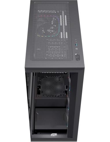 Einarex Prisma S700 Core RGB Black Midi Tower Cristal Templado USB 3.2 Negro