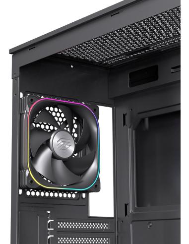 Einarex Prisma S700 Core RGB Black Midi Tower Cristal Templado USB 3.2 Negro