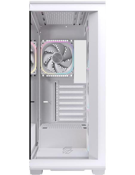 Einarex Prisma S700 Core RGB White Midi Tower Cristal Templado USB 3.2 Blanco