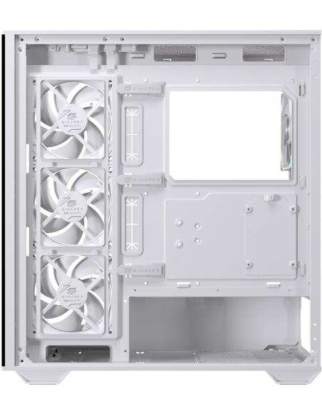 Einarex Prisma S700 Core RGB White Midi Tower Cristal Templado USB 3.2 Blanco