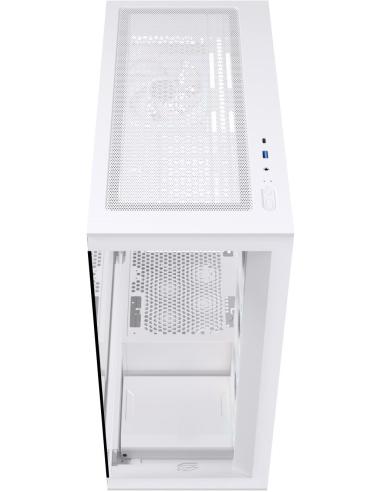 Einarex Prisma S700 Core RGB White Midi Tower Cristal Templado USB 3.2 Blanco