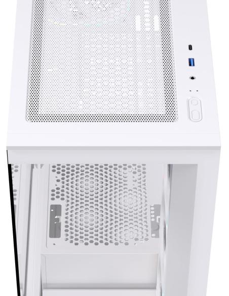 Einarex Prisma S700 Core RGB White Midi Tower Cristal Templado USB 3.2 Blanco