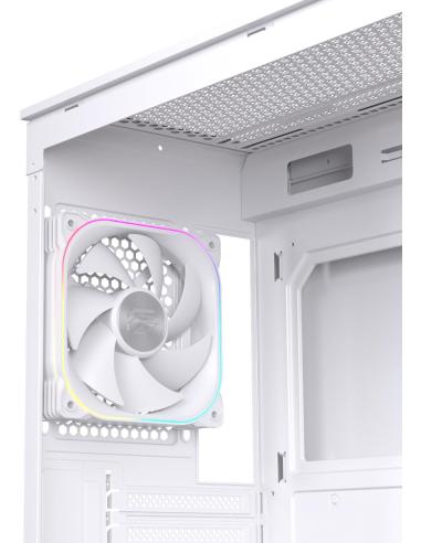 Einarex Prisma S700 Core RGB White Midi Tower Cristal Templado USB 3.2 Blanco
