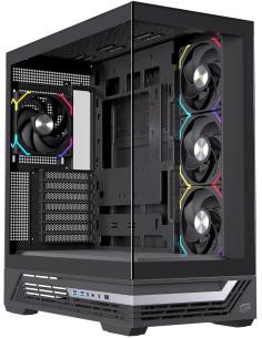 Einarex Prisma S800 Core RGB Black Midi Tower Cristal Templado USB 3.2 Negro-CAJA61382