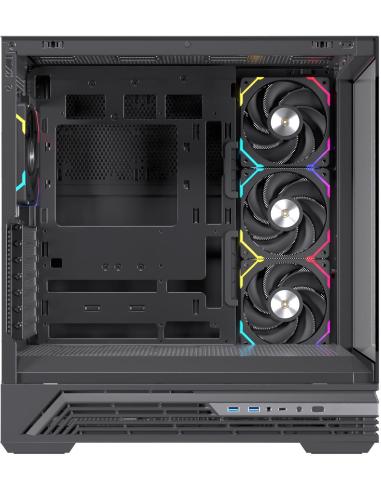 Einarex Prisma S800 Core RGB Black Midi Tower Cristal Templado USB 3.2 Negro