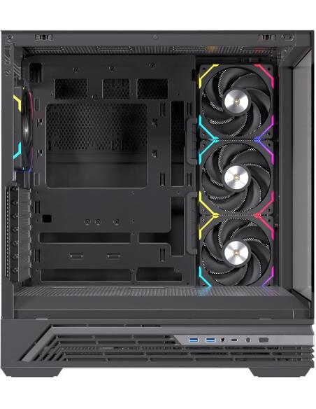 Einarex Prisma S800 Core RGB Black Midi Tower Cristal Templado USB 3.2 Negro