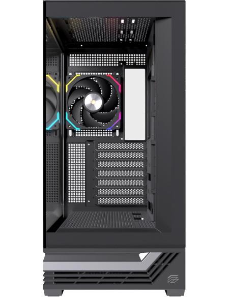 Einarex Prisma S800 Core RGB Black Midi Tower Cristal Templado USB 3.2 Negro