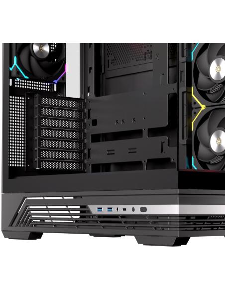 Einarex Prisma S800 Core RGB Black Midi Tower Cristal Templado USB 3.2 Negro