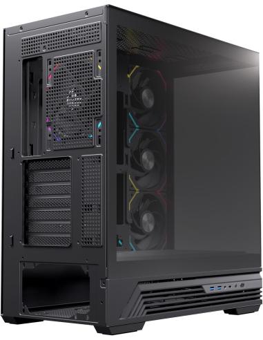 Einarex Prisma S800 Core RGB Black Midi Tower Cristal Templado USB 3.2 Negro