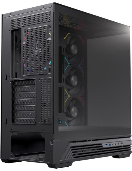 Einarex Prisma S800 Core RGB Black Midi Tower Cristal Templado USB 3.2 Negro