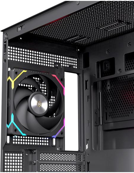Einarex Prisma S800 Core RGB Black Midi Tower Cristal Templado USB 3.2 Negro
