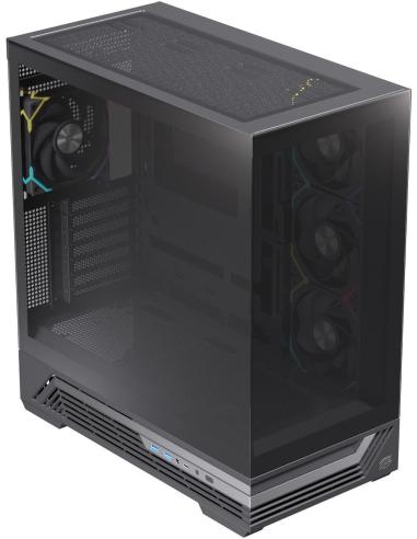 Einarex Prisma S800 Core RGB Black Midi Tower Cristal Templado USB 3.2 Negro