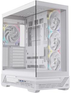 Einarex Prisma S800 Core RGB White Midi Tower Cristal Templado USB 3.2 Blanco