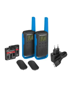 Motorola TLKR T62 Pack 2 Walkie Talkie Azules-NTEINT0029