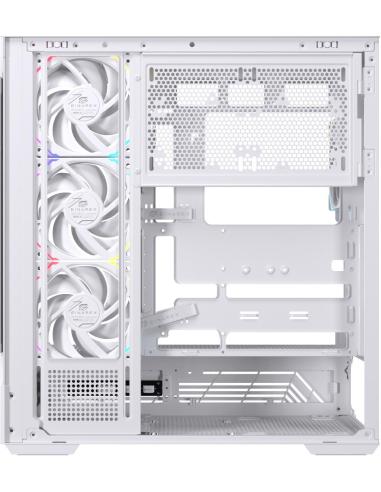 Einarex Prisma S800 Core RGB White Midi Tower Cristal Templado USB 3.2 Blanco