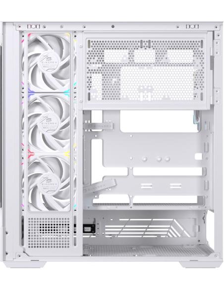 Einarex Prisma S800 Core RGB White Midi Tower Cristal Templado USB 3.2 Blanco