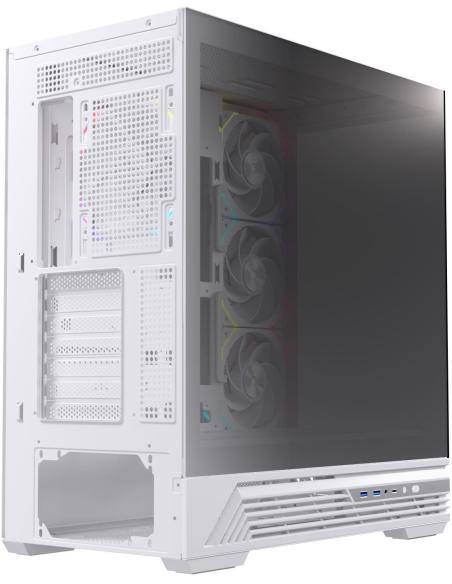 Einarex Prisma S800 Core RGB White Midi Tower Cristal Templado USB 3.2 Blanco