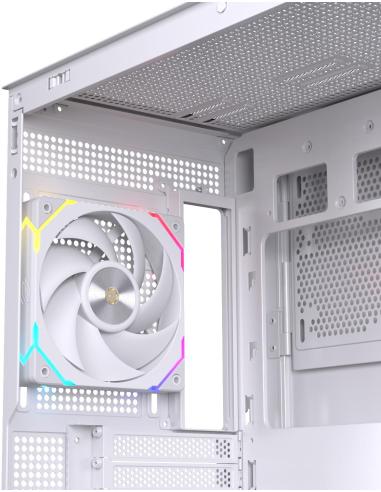 Einarex Prisma S800 Core RGB White Midi Tower Cristal Templado USB 3.2 Blanco