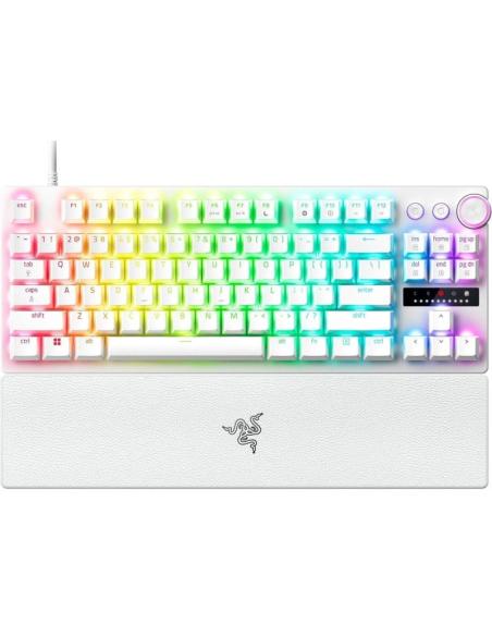 Razer Huntsman V3 Pro TKL Teclado Mecánico Gaming Switch Analog Optical Gen2 Blanco Layout USA