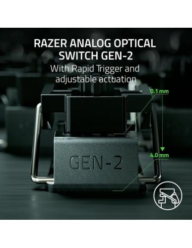 Razer Huntsman V3 Pro TKL Teclado Mecánico Gaming Switch Analog Optical Gen2 Blanco Layout USA