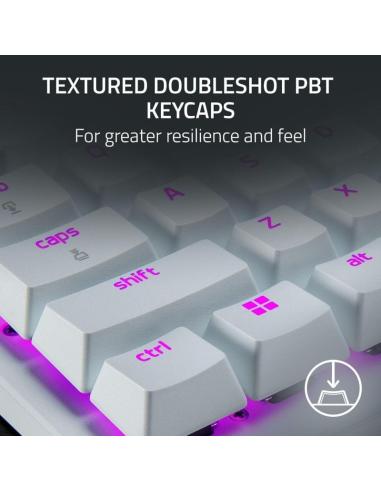 Razer Huntsman V3 Pro TKL Teclado Mecánico Gaming Switch Analog Optical Gen2 Blanco Layout USA