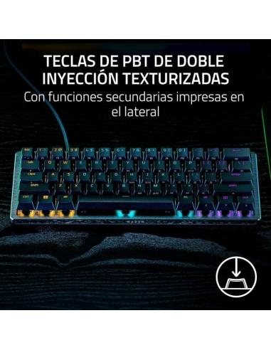 Razer Huntsman V3 Pro Mini Teclado Mecánico Gaming Switch Analog Optical Gen2 Layout USA Negro