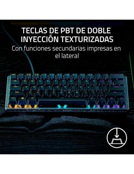 Razer Huntsman V3 Pro Mini Teclado Mecánico Gaming Switch Analog Optical Gen2 Layout USA Negro