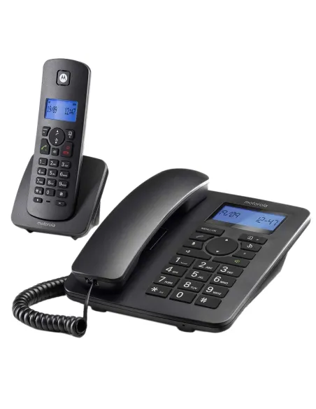 MOTOROLA C4201 Telefono Combo Fijo + DECT Negro