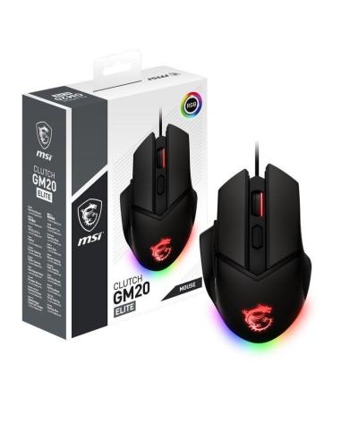 MSI Clutch GM20 Elite Ratón Gaming 6400DPI