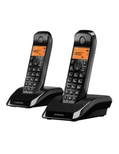 Motorola S1202 Duo Pack 2 Teléfonos Inalámbricos Negros-NTETIN0117