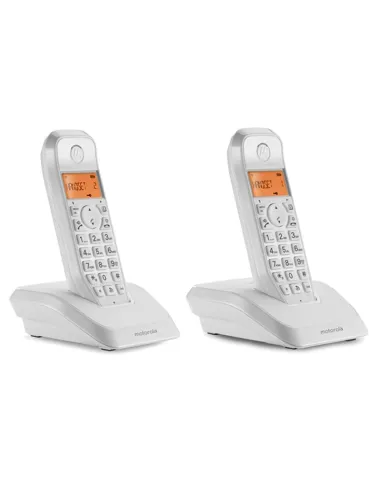 MOTOROLA S1202 Telefono DECT DUO Blanco