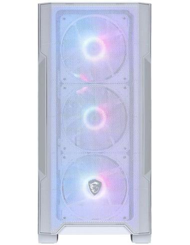 MSI MAG FORGE M100R Semi Torre mATX Cristal Templado USB 3.2 ARGB Blanca
