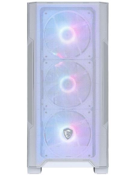 MSI MAG FORGE M100R Semi Torre mATX Cristal Templado USB 3.2 ARGB Blanca