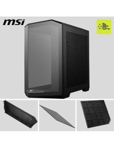 MSI MAG PANO M100R PZ ARGB Semi Torre Doble Cristal Templado USB-C Negra