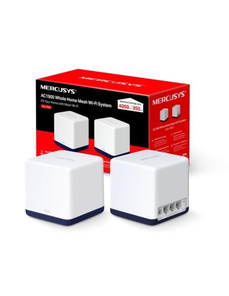Mercusys Halo H50G (Pack 2) Sistema WiFi Mesh AC1900 Dual Band Gigabit