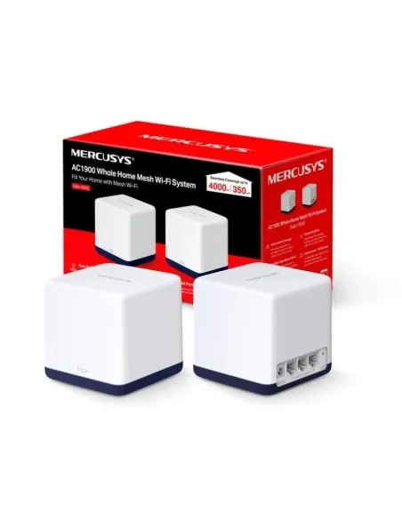 Mercusys Halo H50G (Pack 2) Sistema WiFi Mesh AC1900 Dual Band Gigabit