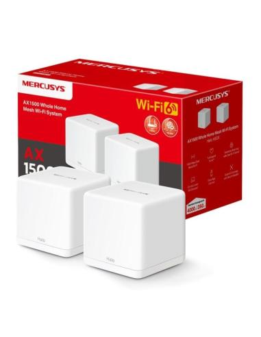 Mercusys Halo H60X Pack de 2 AX1500 Wi-Fi 6 WiFi Mesh
