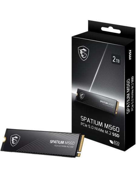 MSI SPATIUM M560 1TB Disco SSD 10200MB/s NVMe PCIe 5.0 M.2 Gen5 3D NAND