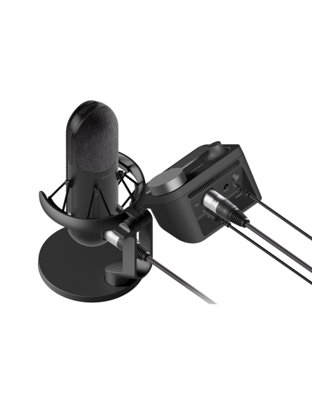 Steelseries Alias Pro Micrófono Condensador Cardioide XLR Negro + Mezclador de Canales
