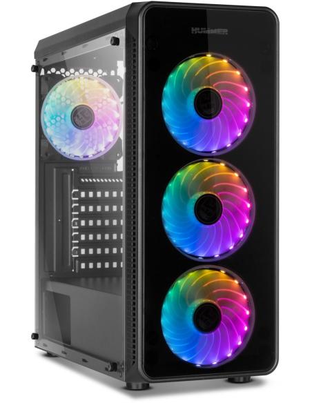 Nox Hummer TGM Cristal Templado USB 3.0 aRGB