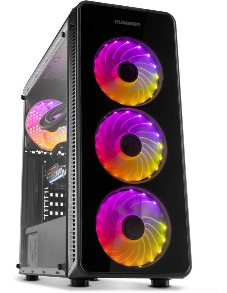 Nox Hummer TGM Cristal Templado USB 3.0 aRGB