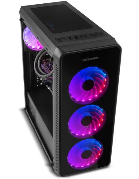 Nox Hummer TGM Cristal Templado USB 3.0 aRGB