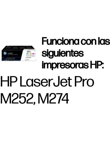 HP 201X CF253XM Tóner Tricolor